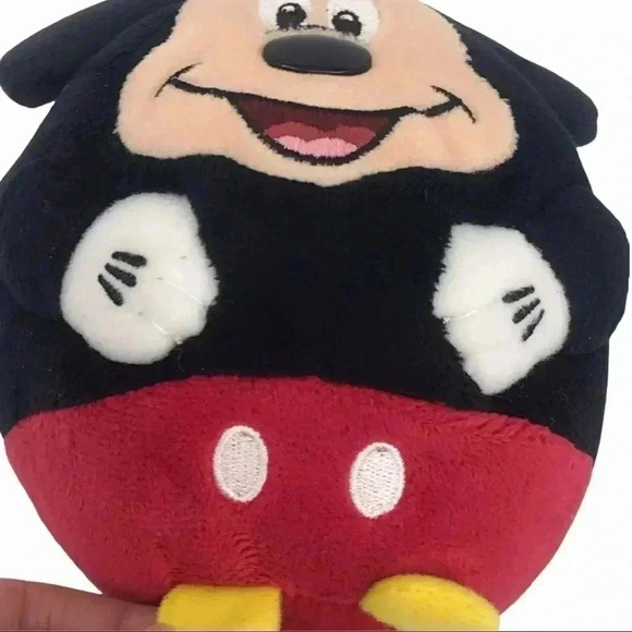 DISNEY MICKEY MOUSE PLUSH 5" TY BEANIE BABIES BALLZ STUFFED ANIMAL TOY - Picture 5 of 8